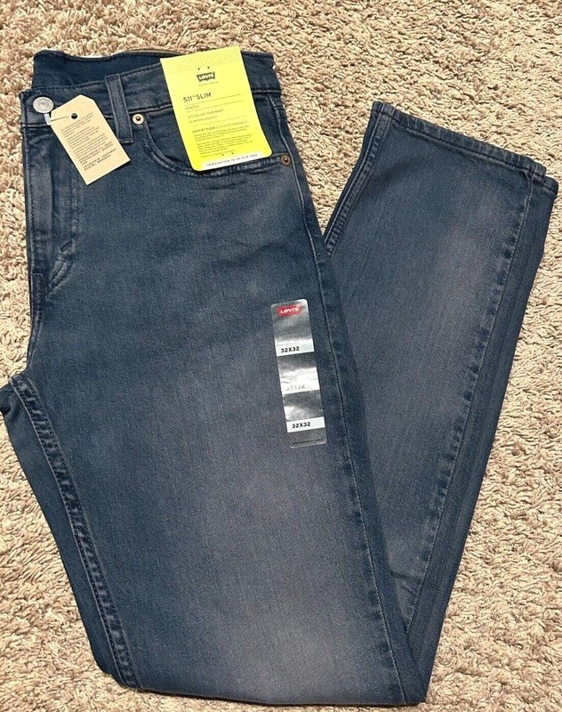 Levi’s 511 Slim Fit Jeans W/ Flex Stretch Blue Men’s Sizes NWT RT$69.50 5526