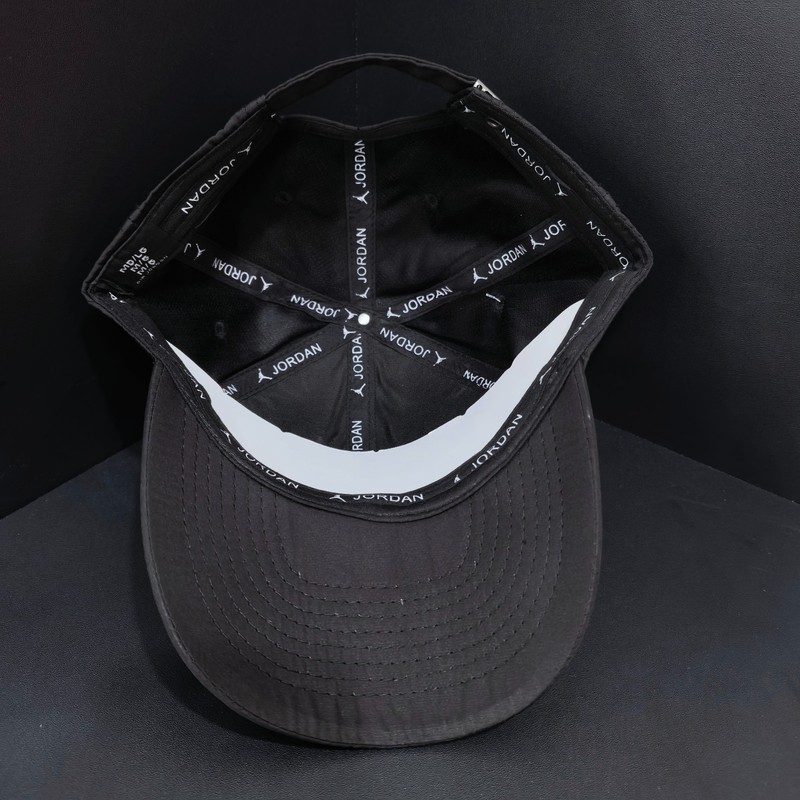 Jordan Black Adjustable Baseball Cap Metallic Black Logo gallery