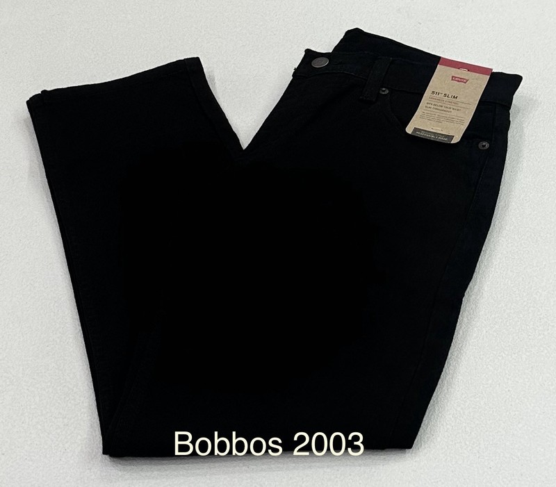 Levi’s 511 Men’s Slim Fit Stretch Sits Below Waist Jeans, Black, Size 34X32