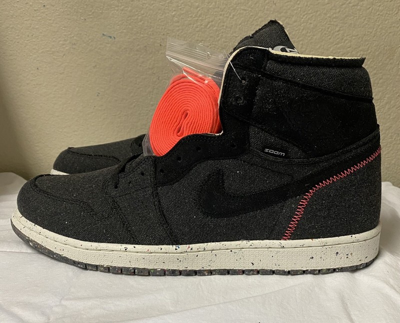 Nike Air Jordan 1 High Zoom Crater Black Crimson Mens Sz 10 Retro CW2414-001 NEW