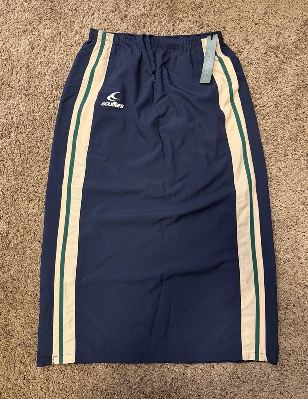 NWT Women’s Scuffers Sports Navy Tech Blue Ankle Length Skirt Size Small gallery