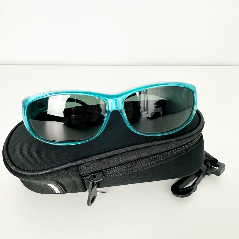 Cocoons Flex2Fit AQUA WideLine FitOver Sunglasses With Case C4118G Mini Slim