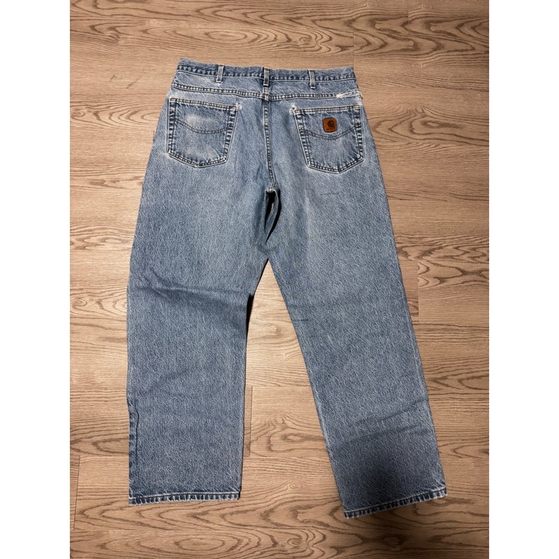 Carhartt B167 DST Loose Fit Denim Jeans Mens 36x32 Stonewash Vintage Workwear gallery