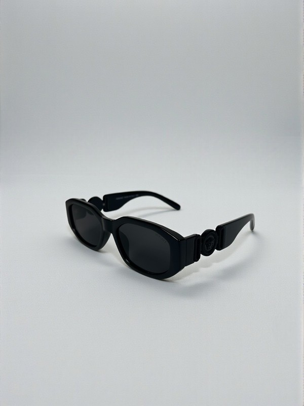 Versace VE4361 ‘Biggie’ Sunglasses – Black & Black – Free Shipping + Returns ✅