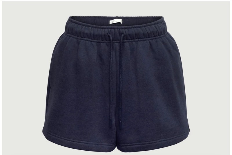 Oak + Fort KNIT COTTON SHORTS PARISIAN NIGHT Navy Small New