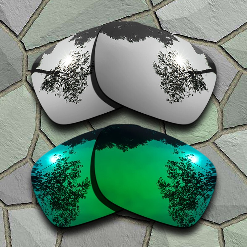Chrome&Jade Green Polarized Lenses Replacement for-Oakley Portal X OO9460