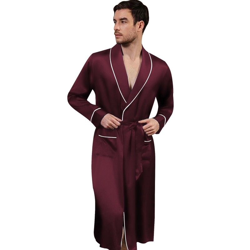 Mens Silk Satin Super Soft Robe - 5 DAY DELIVERY USA -Seller -FAST SHIP !!!! gallery