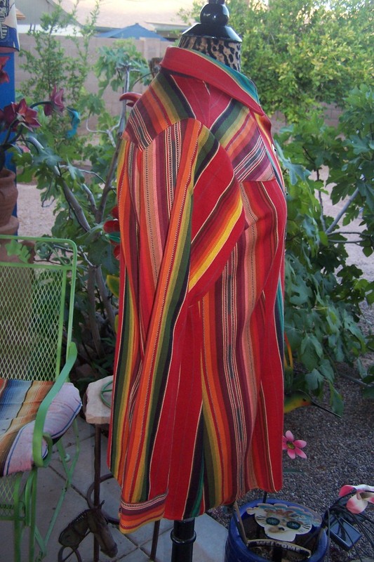 NWOT $232 Silverado USA M Serape Saltillo Fiesta Concho Button Western Blouse gallery
