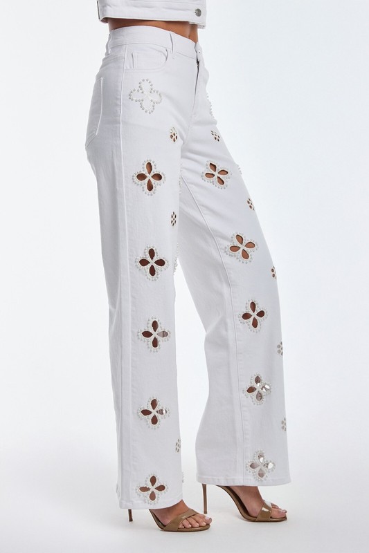 Kaia Pearl High Rise Jean White Classic THE NOLI SHOP gallery
