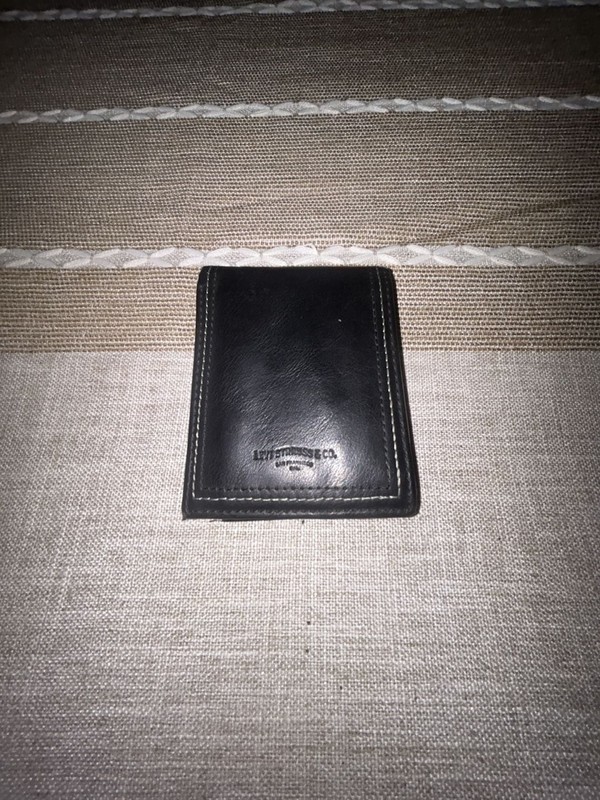 Levi’s Strauss & Co. Black Leather Bifold Wallet with ID Window