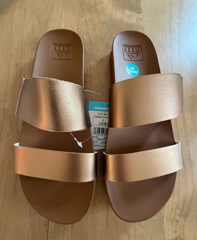 Reef Cushion Vista Sandals Copper/Tan Size 9