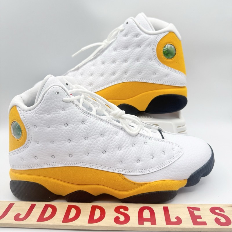 Nike Air Jordan 13 Retro Del Sol Yellow White Black 414571-167 Men’s Sz 8.5 NEW