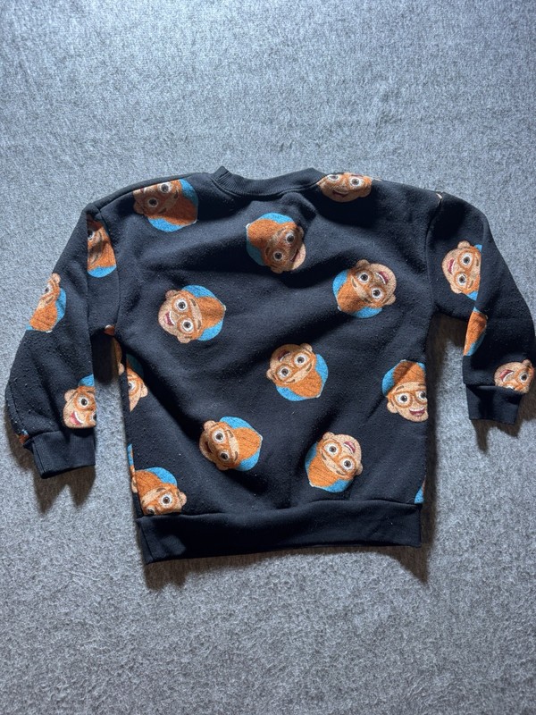 Blippi Toddler Pullover Graphic Print Sweatshirt Size 4t Black gallery