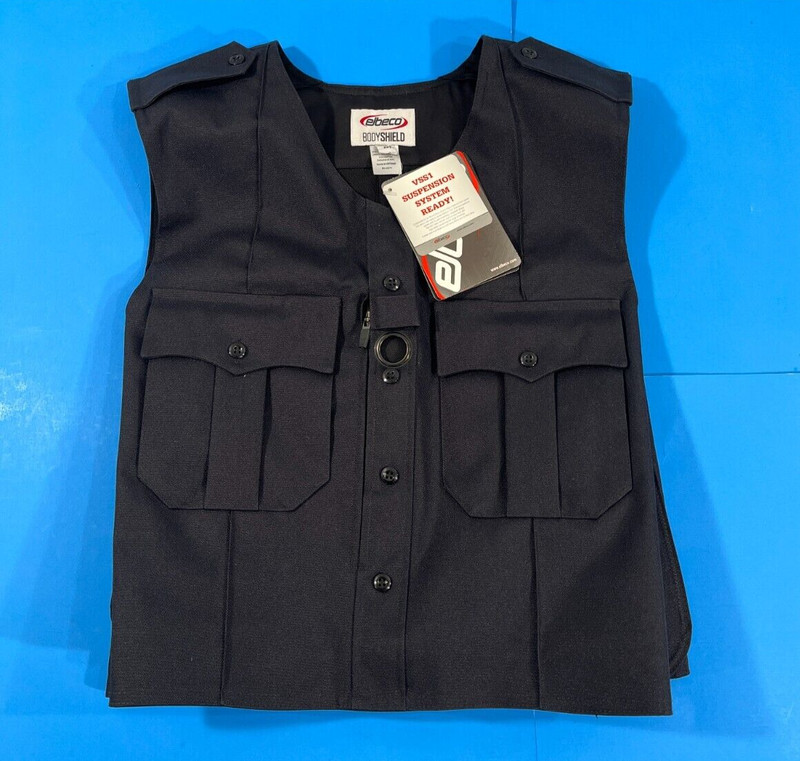 XS REG ELBECO V3 BODY SHIELD EXTERNAL VEST ARMOR CARRIER MIDNIGHT NAVY V3114B