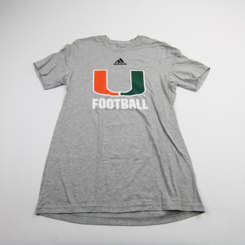 Miami Hurricanes adidas Amplifier Short Sleeve Shirt Men’s New without Tags S