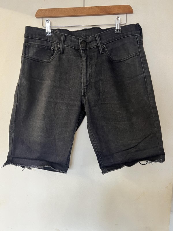 Levi’s 511 Short Black Denim W34 Cut off Grade A #86