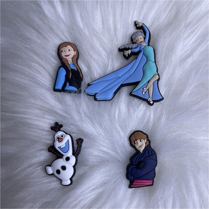 Frozen Crocs Charms Set of 4 – Elsa, Anna, Olaf, Kristoff