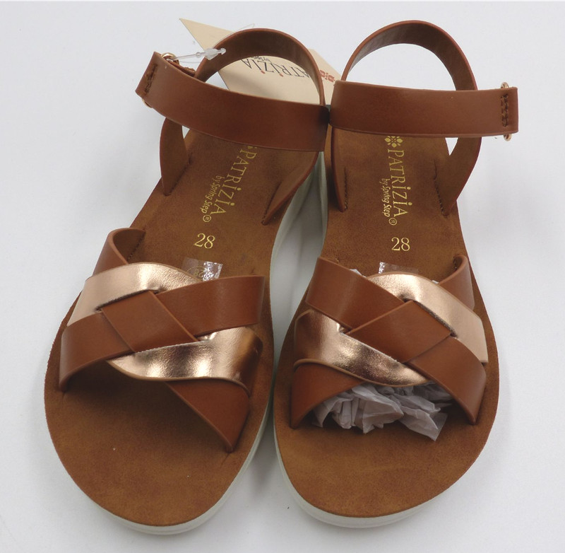 PATRIZIA BY SPRING STEP K-CUTENESS-CAM CAMEL MULTI SANDALS GIRLS SIZE 28 gallery