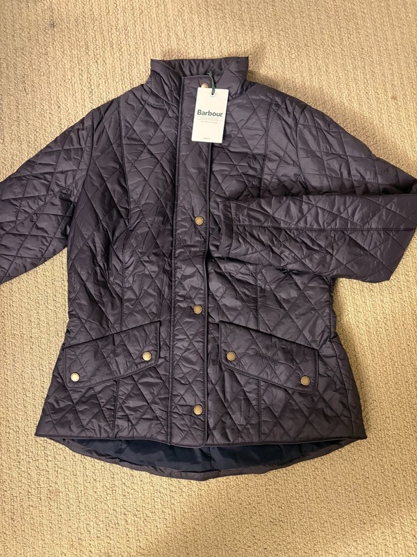 Navy/ Navy ~ Barbour Flyweight Cavalry Quilted Jacket MSRP$260 ~ British Chic gallery