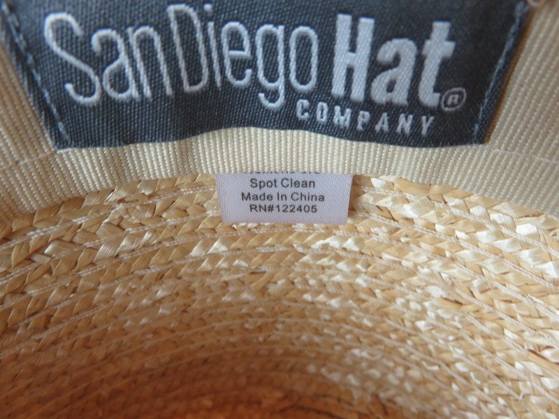 NEW San Diego Hat Company Brown Pastel Colorful Sun Hat Floppy Woven Straw UPF50 gallery