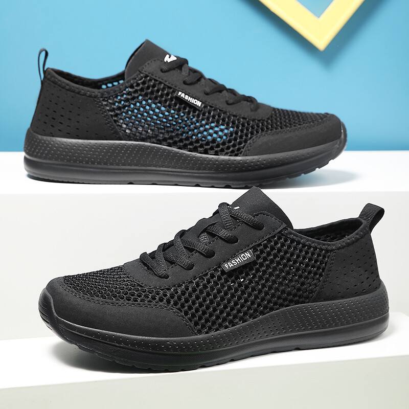 Summer Men’s Casual Sports Shoes Breathable Mesh Comfy Gym Fitness Jogging Shoes