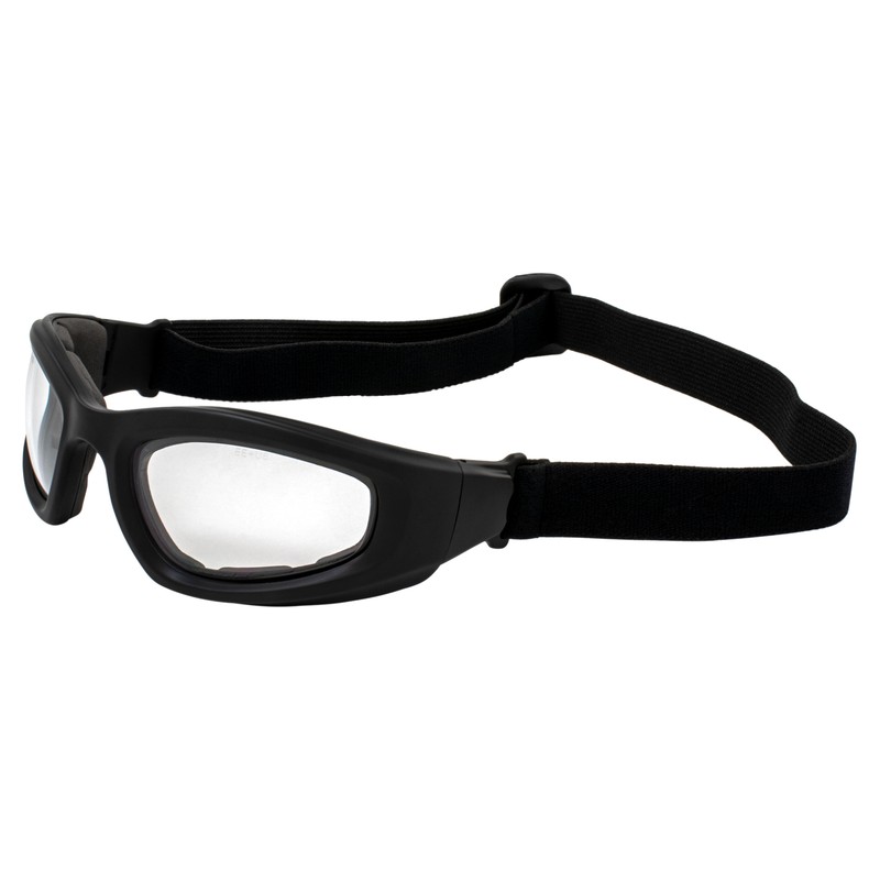 EPOCH Padded Motorcycle Riding Goggles Clear Lens ANSI z87.1 Safety Rated
