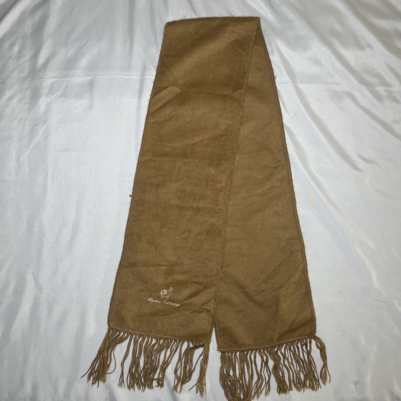 100% Alpaca Camargo Hair Peru Peruvian Mocha Brown 66″ x 9.5″ 4.5″ Fringe Soft