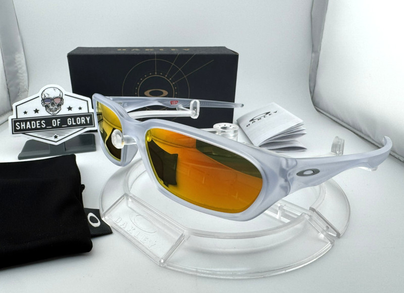 OAKLEY TERRAFORMA MATTE CLEAR W/ PRIZM RUBY RED SUNGLASSES OO9530-03 AUTHENTIC