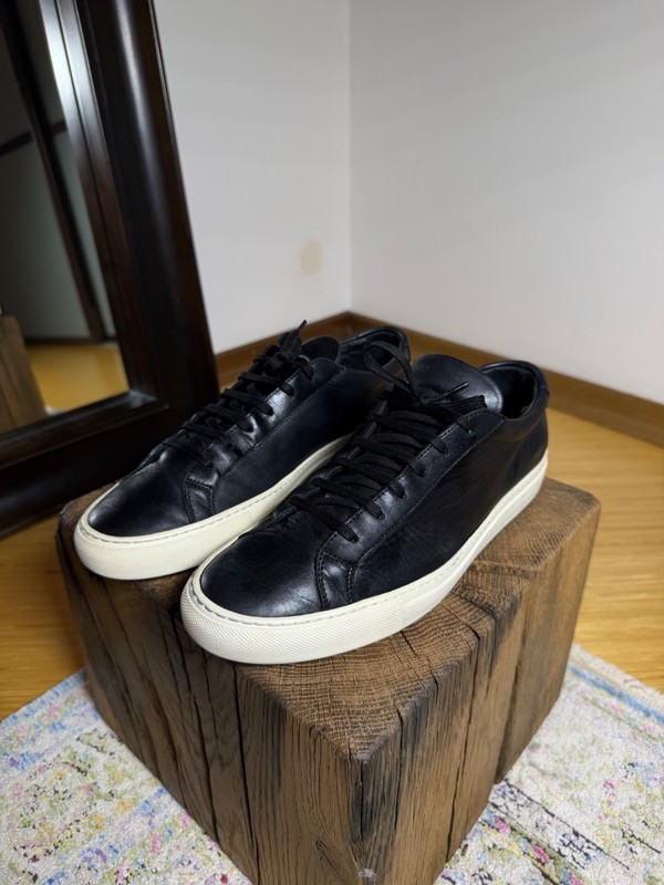 Common Projects Achilles Leather Sneakers in Black Size 43EU gallery