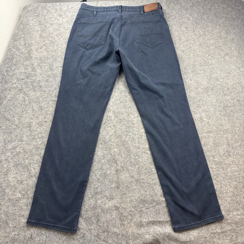 34 Heritage Charisma Pants Mens 36x32 Blue Twill Comfort Rise Classic Stretch gallery