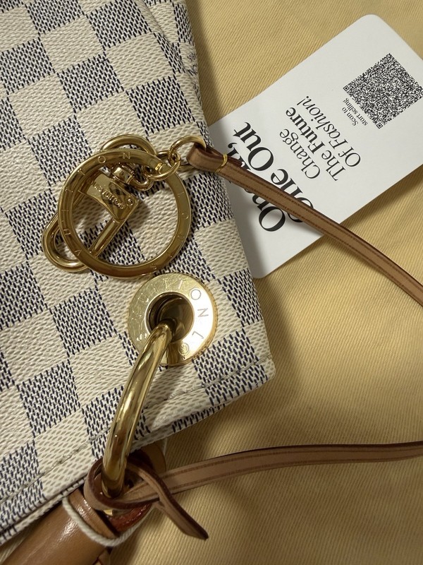 Louis Vuitton Damier Artsy GM Handle Beige/Blue w/ Box Dust Bag gallery