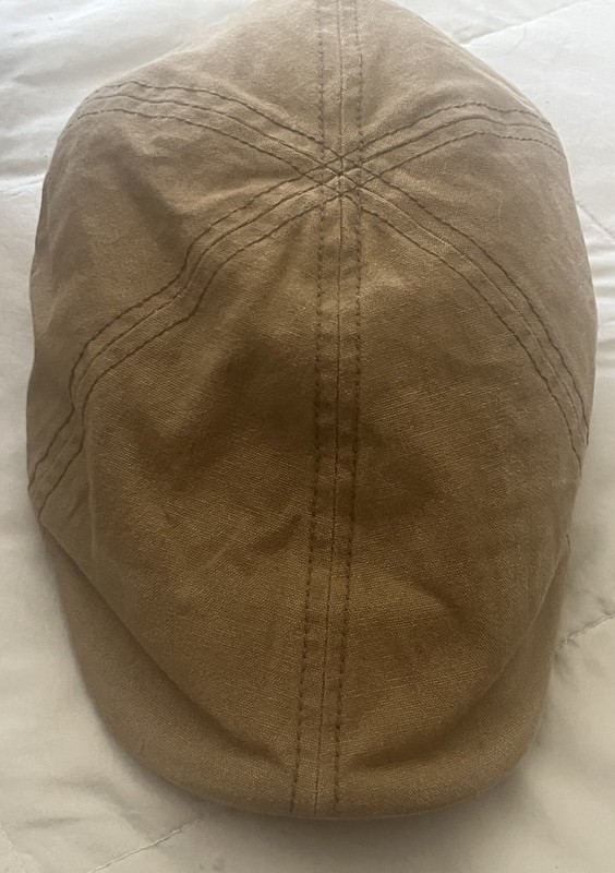 Levis Classic Flat Cap Brown Newsboy Cabbie Retro Gatsby Hat Size S/M