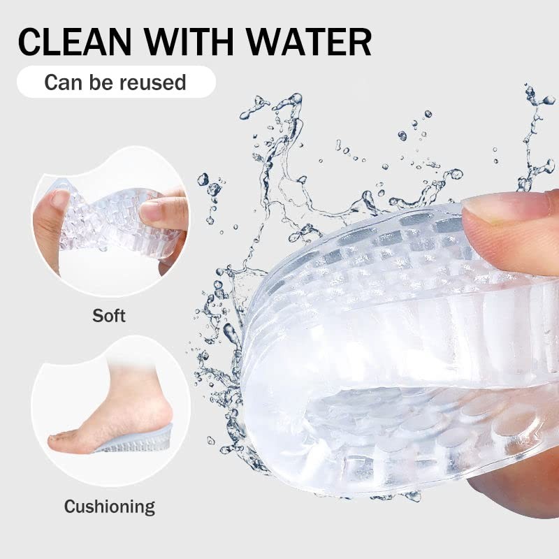 Height Increase Gel Insoles - 5cm Adjustable Heel Lift Inserts for Men & Women gallery