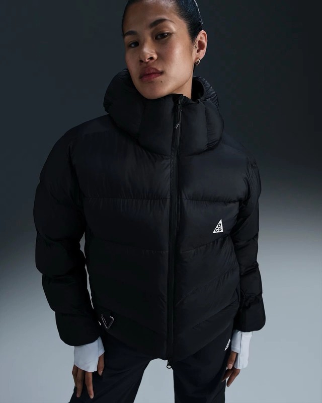 Nike ACG Lunar Lake PrimaLoft ADV Hooded Puffer Black FZ6761-010 Women’s Size XL
