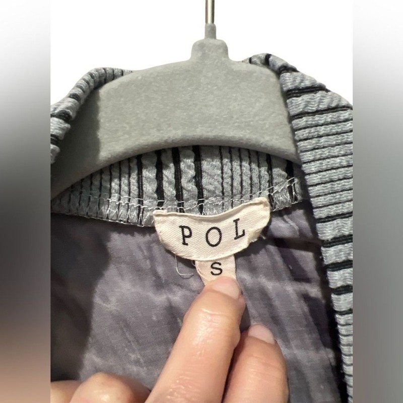 POL Maxi KimonoGipsy Boho Oversized size S Gray and White gallery