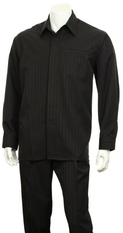 Men’s Long Sleeves Two piece Set Stiped 4 Colors Design By Fotino Landi M 2767