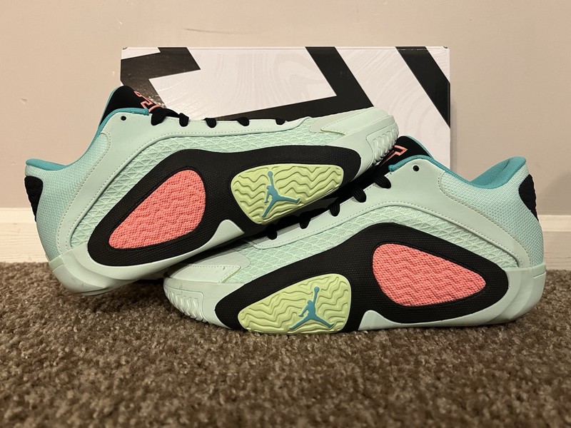 Jordan Tatum 2 Vortex FJ6457 300 Mint Foam / Lava Glow-Black Size 10.5M