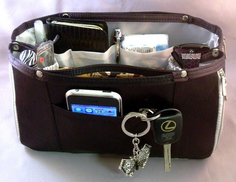 2 PCS Gift LG Purse Insert Car Organizer Women Handbag Liner Men Travel Storage