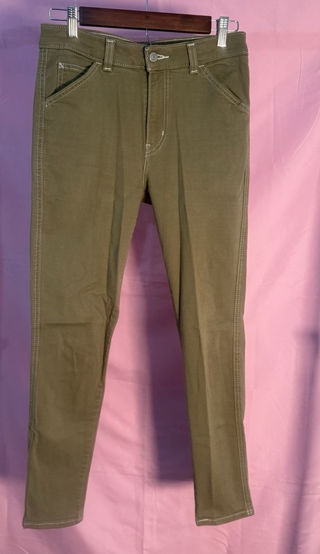 Levi Olive Green Skinny Jeans 721 Highrise Skinny Size 28