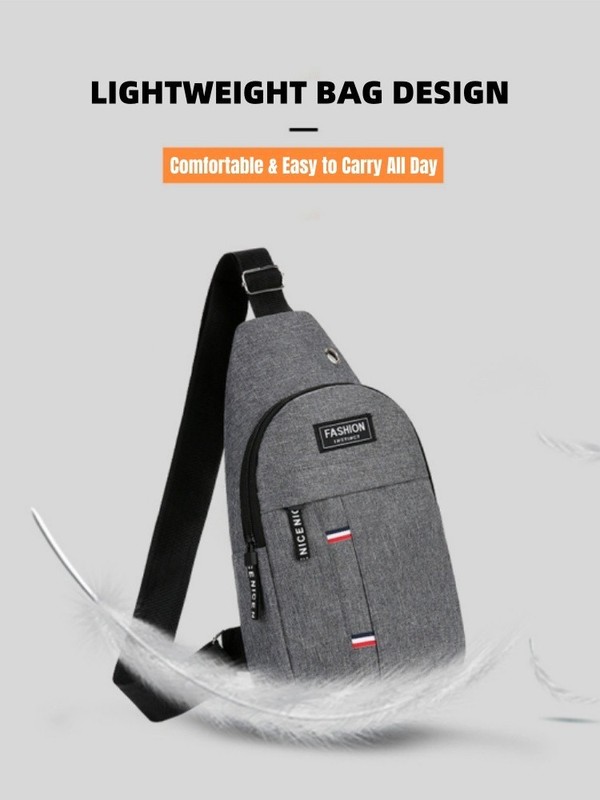 Men’s Canvas Crossbody Sling Bag Shoulder Backpack Casual Travel Chest Pack US gallery