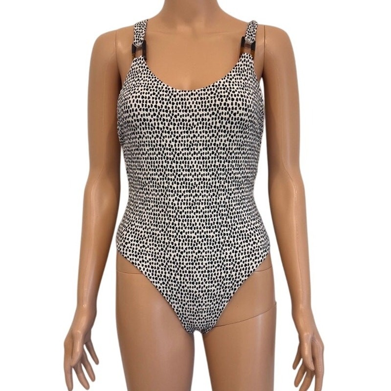Anthropologie Tavik XS Jayce one piece tortoise detail swimsuit SW2 2965