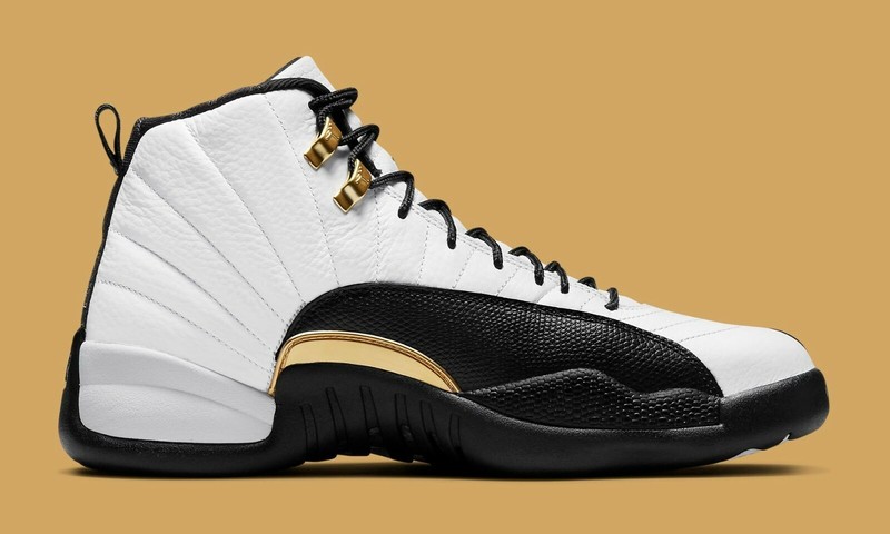 2021 Nike Jordan XII 12 Retro Royalty Taxi size 12. White Black Gold. CT8013-170 gallery