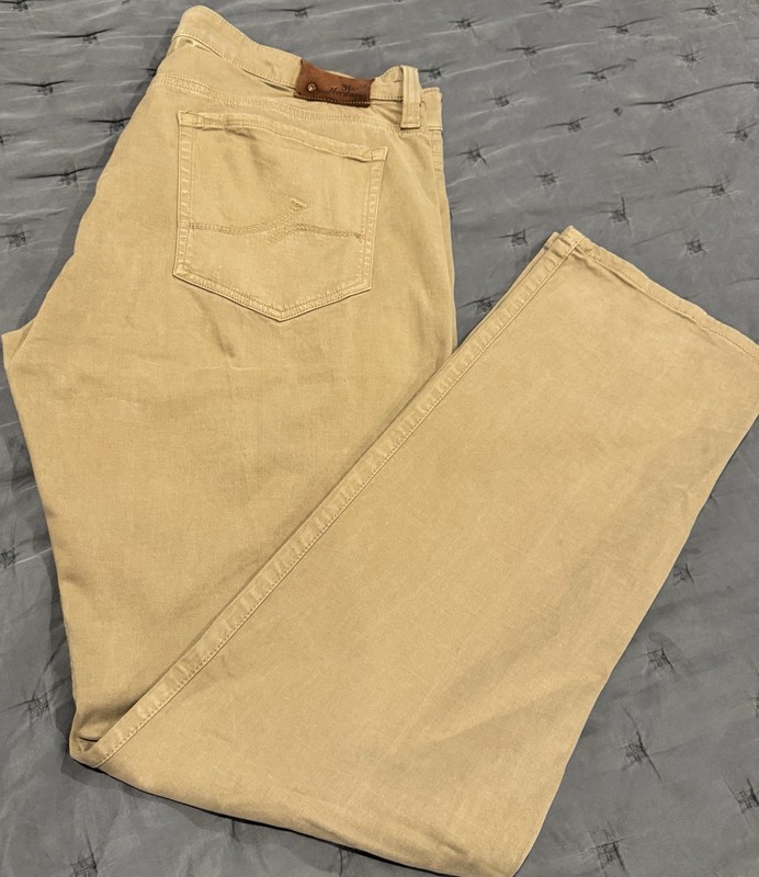 34 Heritage Men’s Khaki Light Wash Denim Jeans Straight Leg Mid-Rise 36/34 gallery