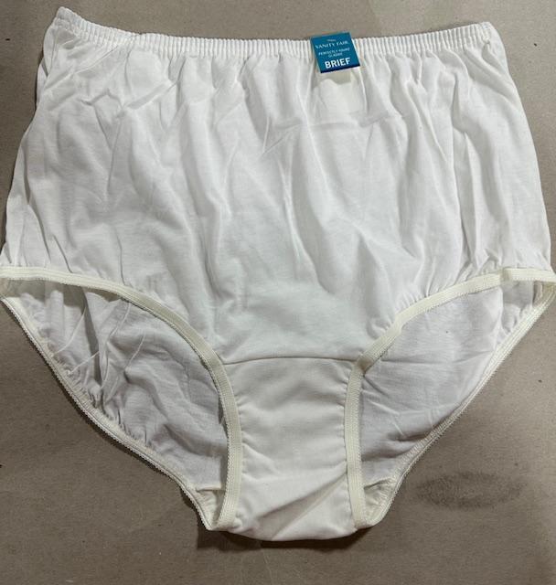 5 Pairs Vanity Fair Cotton Panties Briefs 15320 CREME / IVORY Sz - 6~7~8~9~10 gallery
