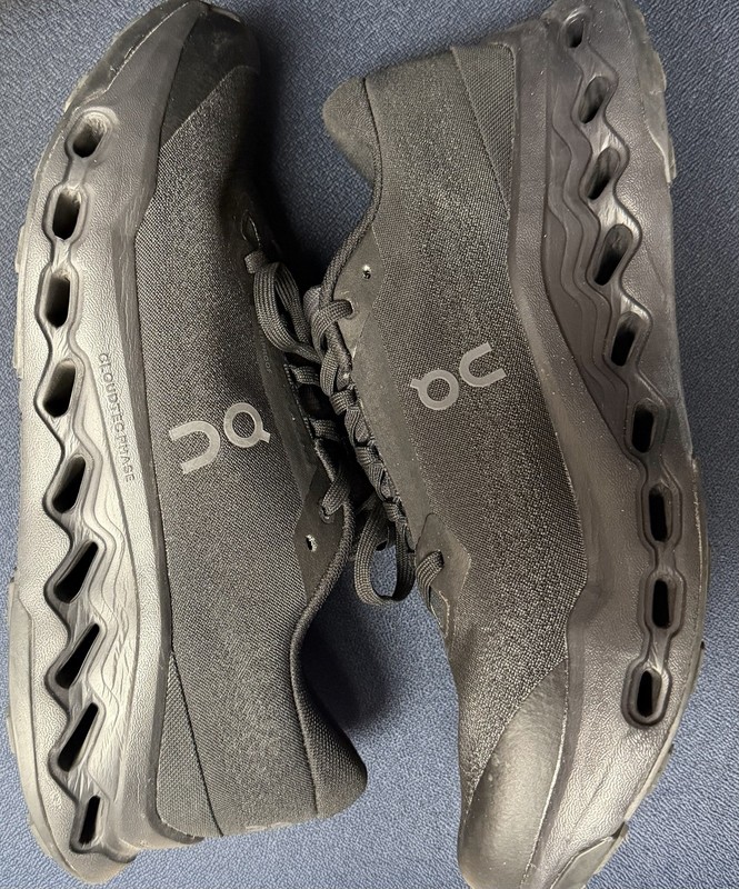 On Cloudsurfer Trail 2 Black Eclipse Waterproof Low Top Trail Running Sneakers