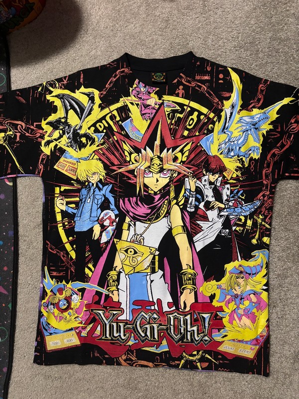 DBruze YuGiOh AOP Shirt Size Large Dark Magician Exodia Toon World Yu-Gi-Oh