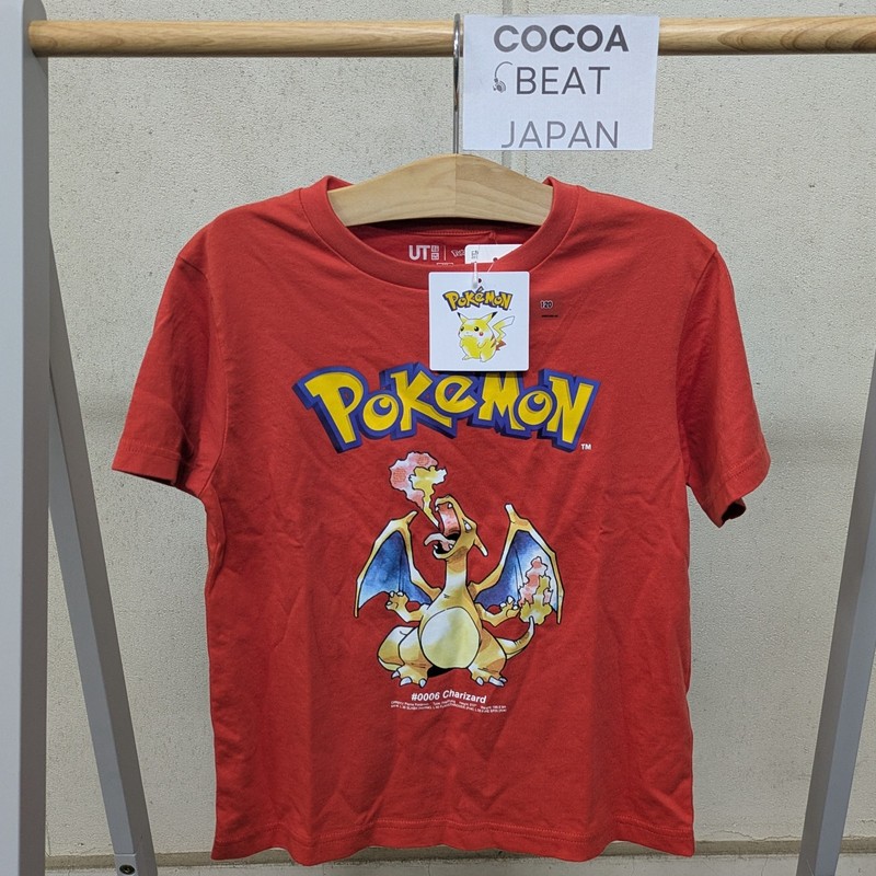 Pokemon UNIQLO Charizard UT T-Shirt Kids Size XS (6-7) 2026 NEW In Stock