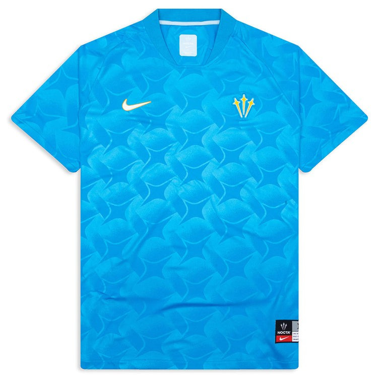 NEW Men’s Size M Nike NOCTA Turks and Caicos Soccer Jersey Blue Glow Drake NWT
