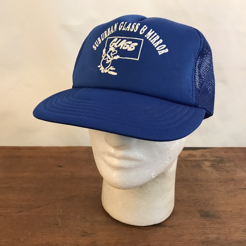 Suburban Glass & Mirror Blue Polyester Foam Mesh Snapback Trucker Cap CH37