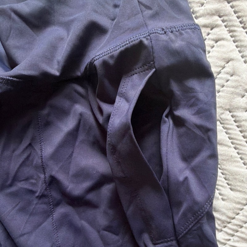 Women's Black Ankle Leggings 78% Polyester 22% Spandex Stretch Size M gallery